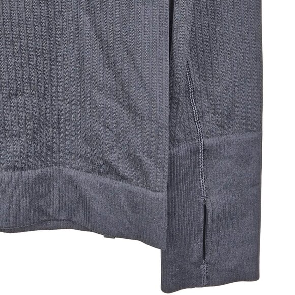 Lululemon Rest Less Seamless Pullover Black Textured Long Sleeve T Shirt‎ - Picture 6 of 8